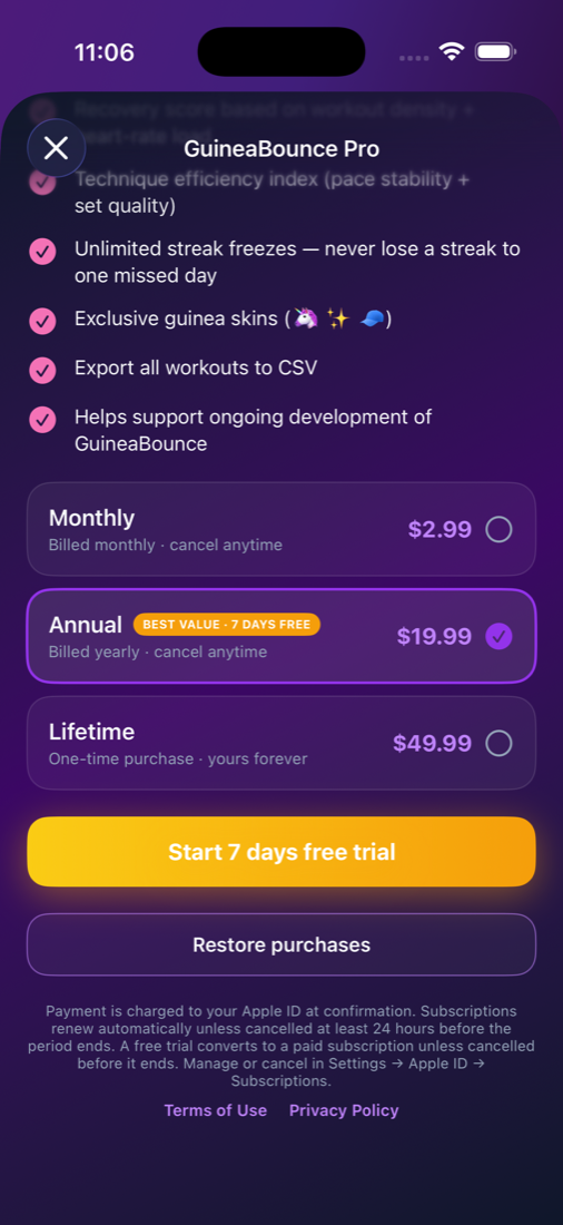 Bouncer Pro plans